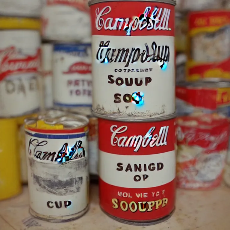 Image similar to Photograph of a single Campbell's soup can