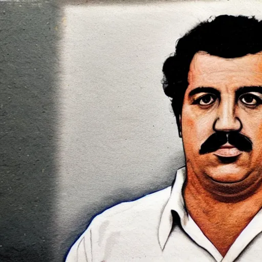 Image similar to a portrait of pablo escobar