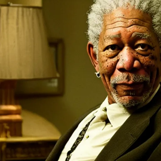 Image similar to morgan freeman as harry potter