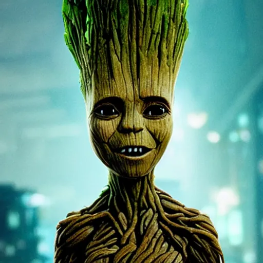 Prompt: female groot