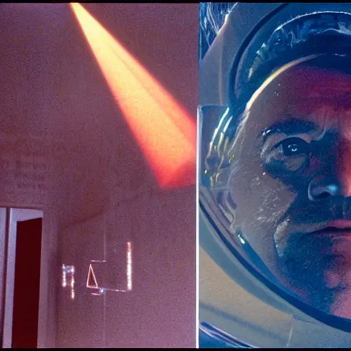 Image similar to movie scene of astral travel, movie still, cinematic composition, cinematic light, criterion collection, reimagined by industrial light and magic, Movie by David Lynch and Ridley Scott