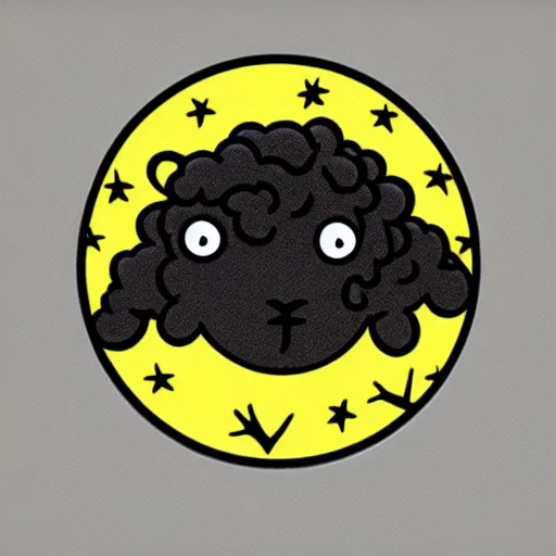 Image similar to cute electric sheep sticker