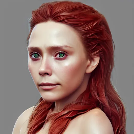 Image similar to strawberry!! has an [ [ elizabeth olsen face ] ]!!, trending on zbrush, unreal engine 5, cgsociety contest winner, intricate, detailed, 4 k quality, concept art