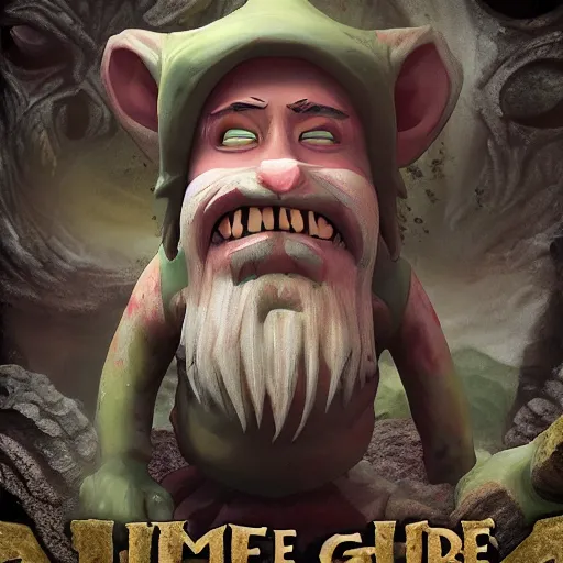 Image similar to the gnome horror, epic cinematic, ultra high detail