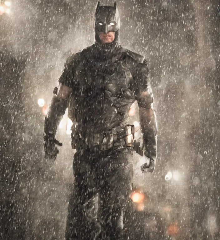 Image similar to cinematic still of jason statham as batman 8 k