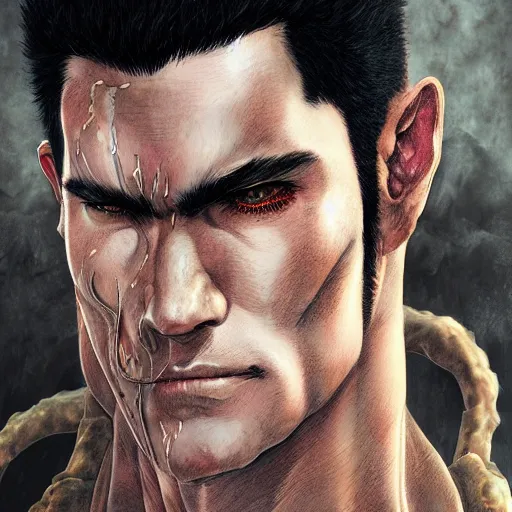 Prompt: portrait of guts from berserk,, extremely detailed, made by wlop, maxwell boas, Sakimi chan