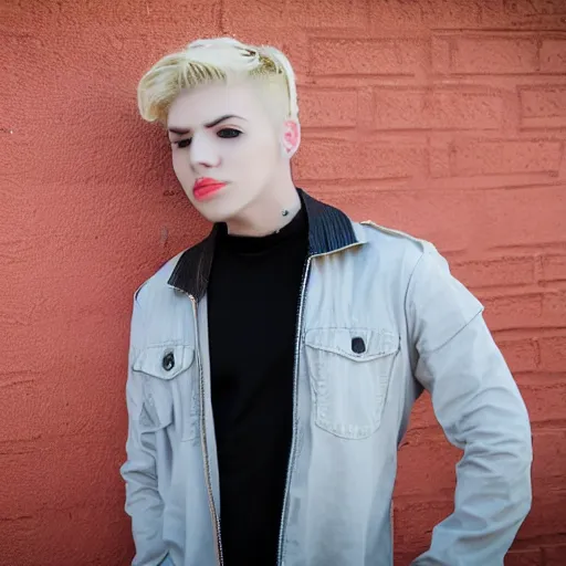 Image similar to light blonde Emo ftm photography