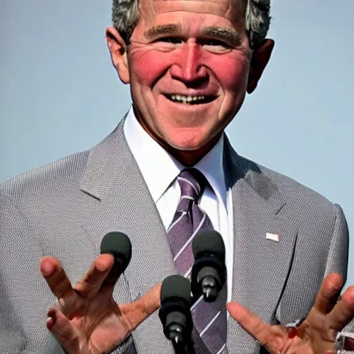 Prompt: george w bush and obama combined