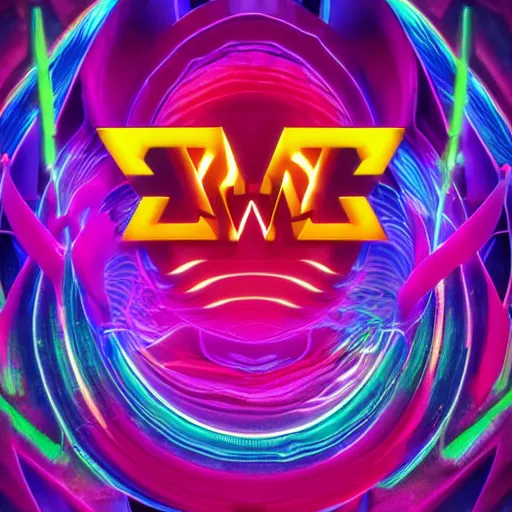 Image similar to a and w vaporwave logo, colorful, digital art, cosmic, 3 d high definition, trending on art station, photorealistic, high resolution, 8 k, octane, hyper detailed, insane details, intricate, elite, ornate, elegant trend, highly detailed and intricate, sharp focus, photography, unreal engine