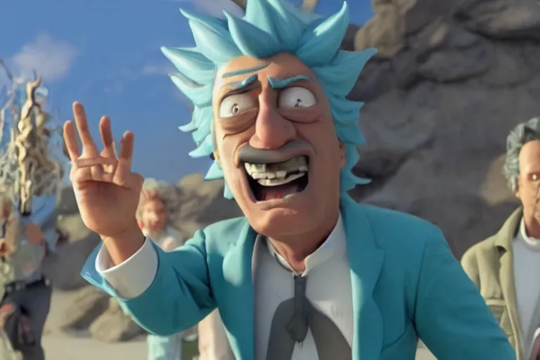 Image similar to rick sanchez, real life, high quality movie still, photorealistic, ultra detail