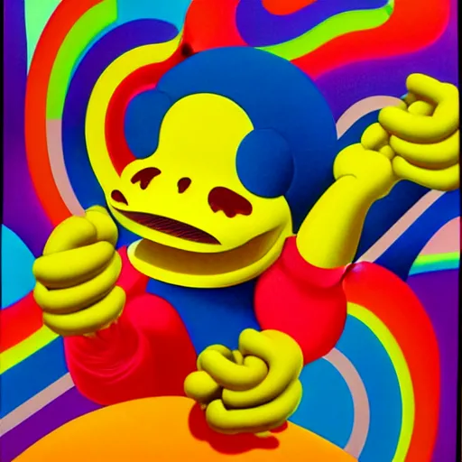 Image similar to cereal by shusei nagaoka, kaws, david rudnick, airbrush on canvas, pastell colours, cell shaded, 8 k