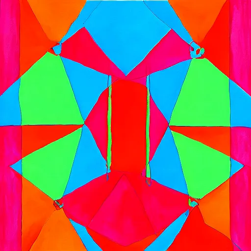 Image similar to symmetric asbtract painting