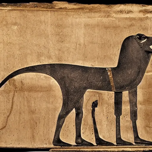 Image similar to An ancient Egyptian sportscar, ambrotype