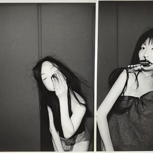 Prompt: photo by nobuyoshi araki