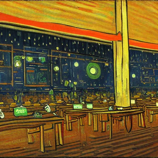 Prompt: an apple store by vincent van gogh, digital art, trending on artstation