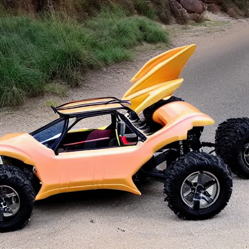 Image similar to the lovechild of a ankylosaurus and a dune buggy