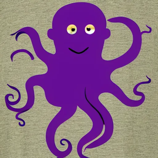 Image similar to purple monkey octopus