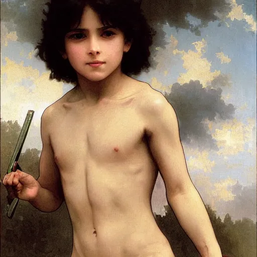 Prompt: William-Adolphe Bouguereau painting of Attack Titan From Attack on Titan