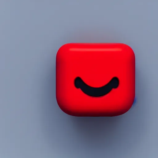 Image similar to Very tiny red alarm clock that looks like the iOS emoji and has the same colors, 3D clay render, 4k UHD, white background, isometric top down left view, diffuse lighting, zoomed out very far