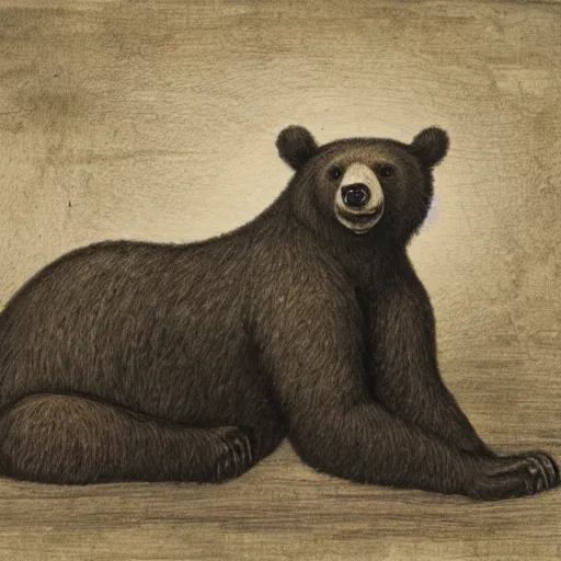 Prompt: An anthropromorphic bear.