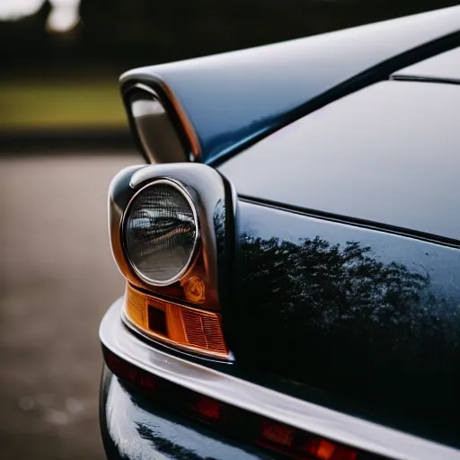 Prompt: close up photo of a porsche 9 1 1 9 6 4 carrera 2, cinematic, shallow dof, 3 5 mm, 4 k, macro