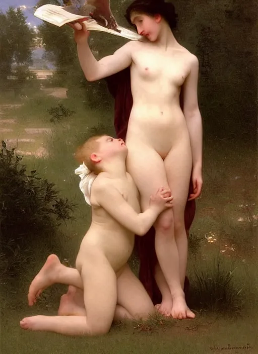 Image similar to a painting so beautiful and universally loved it creates peace on earth, profound epiphany, trending on artstation, by william - adolphe bouguereau, john singer sargent