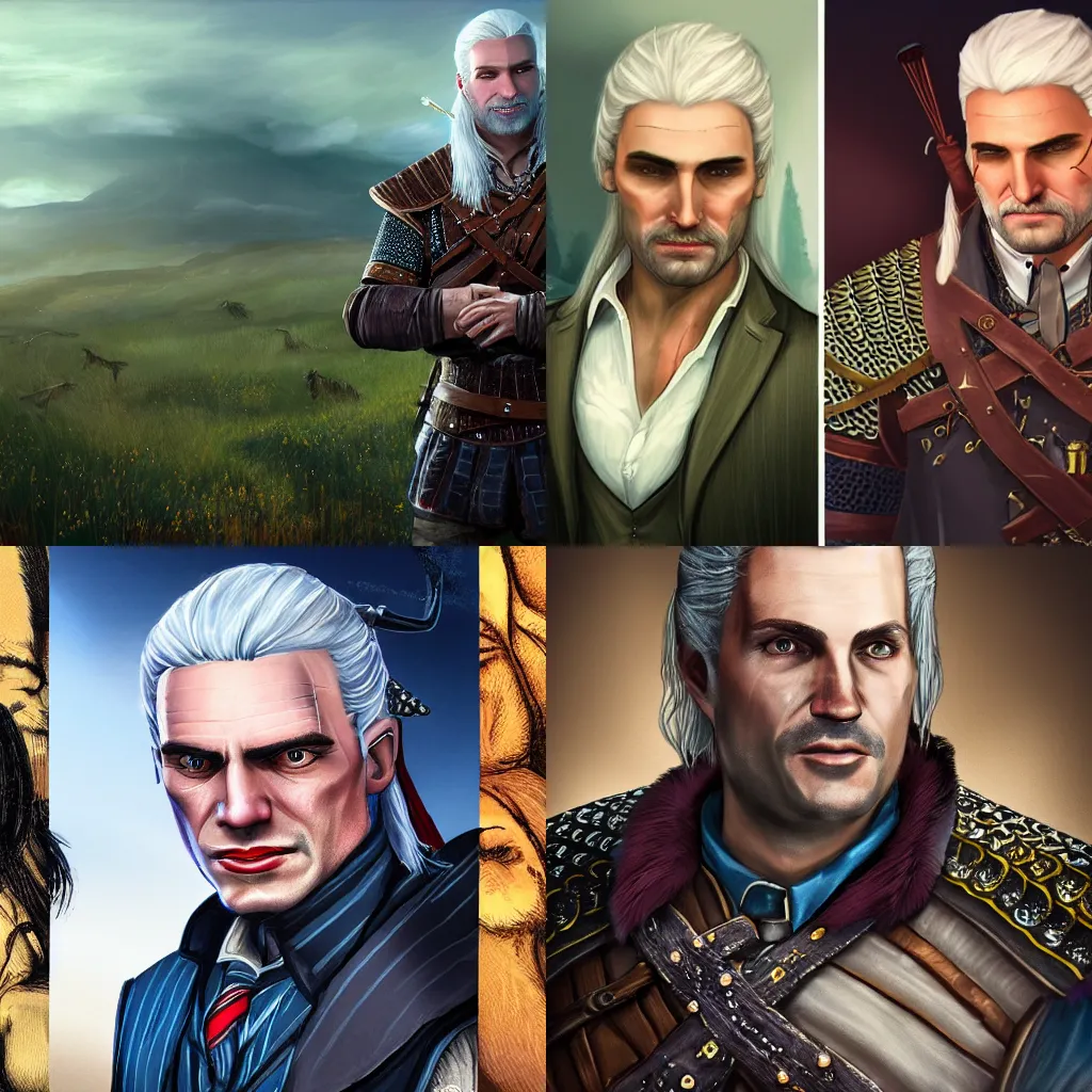 Prompt: a candid fantasy portrait of a politician in the style of a witcher