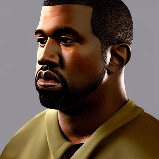 Image similar to hyperrealistic image of ( ( kanye west ) ) conway twitty, stunning 3 d render inspired by istvan sandorfi & greg rutkowski, perfect facial symmetry, dim volumetric cinematic lighting, 8 k octane comprehensive render, extremely mega hyper - detailed and lifelike attributes & atmosphere, intricate, realistic flesh texture, masterpiece, artstation, stunning,