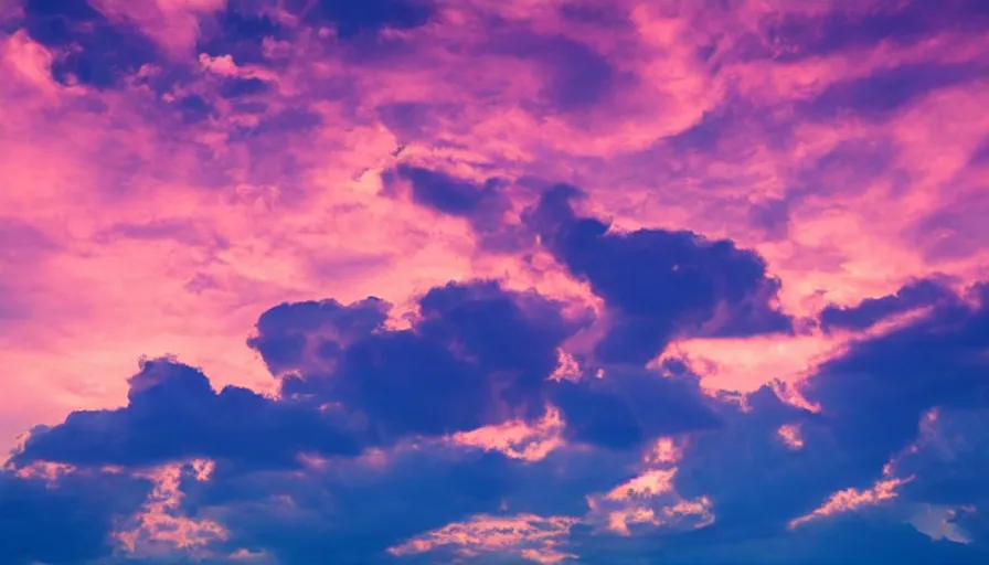 Prompt: clouds in the shape of a beautiful curvy woman, realistic, detailed, orange / pink sky, dreamy