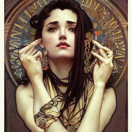 Image similar to amazing lifelike award winning pencil illustration of trending on art station artgerm Greg rutkowski alphonse mucha j.c. Leyendecker cinematic