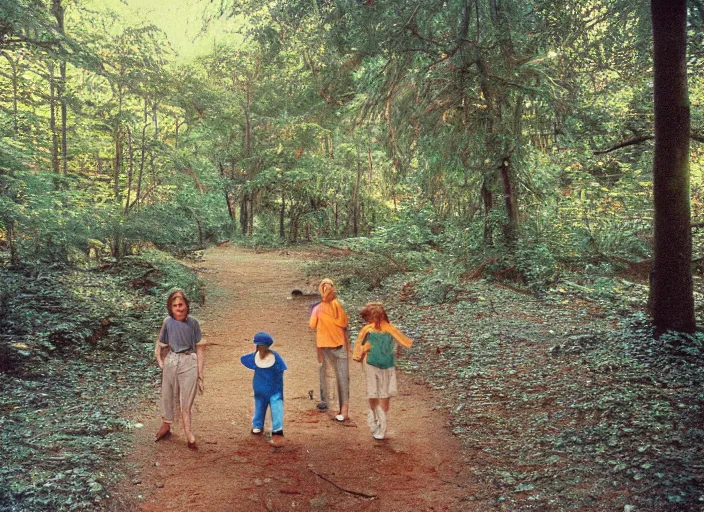 Image similar to photo of a family vacation to most liminal space in the world, fujifilm velvia 5 0, color photography, sigma 2 8 mm