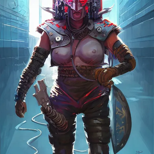 Image similar to cyberpunk viking helmet mask warrior goddess robot ninja fantasy, art gta 5 cover, official fanart behance hd artstation by jesper ejsing, by rhads, makoto shinkai and lois van baarle, ilya kuvshinov, ossdraws