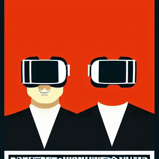 Image similar to wrestlers wearing vr headsets, vr goggles, shrugging, shrugging arms, tap out, fight club, tapping out, minimalistic, trending on art station, poster art by tom whaldon