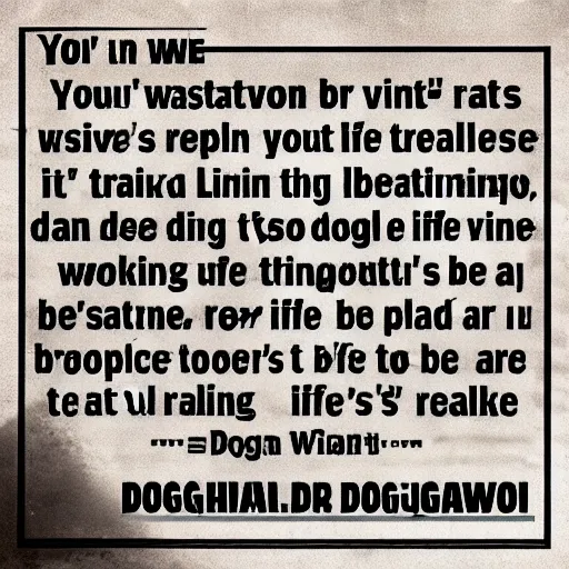 Image similar to your time is limited, so don't waste it living someone else's life. don't be trapped by dogma - which is living with the results of other people's thinking.