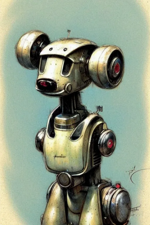 Image similar to (((((1950s retro robot dog . muted colors.))))) by Jean-Baptiste Monge !!!!!!!!!!!!!!!!!!!!!!!!!!!