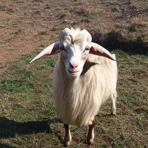 Image similar to dolly parton as a goat