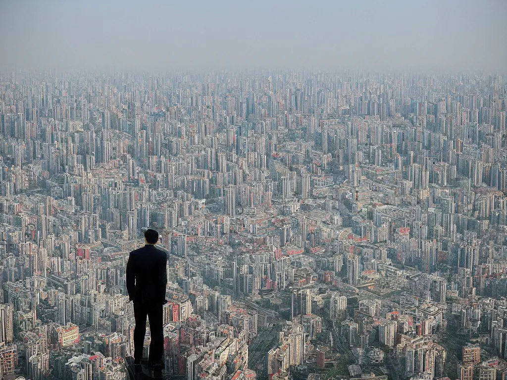 Image similar to ‘The Center of the World’ was filmed in Beijing in April 2013 depicting a white collar office worker. A man in his early thirties – the first single-child-generation in China. Representing a new image of an idealized urban successful booming China.