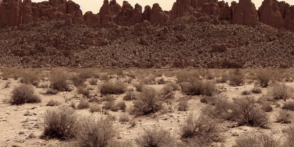 Prompt: desert mesa, photograph