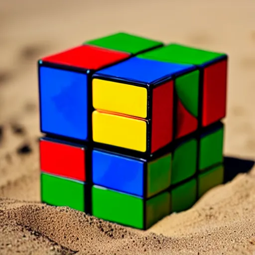 Image similar to sand made rubik cube