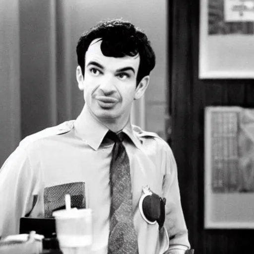 Prompt: “a still of Nathan Fielder in Some Like it Hot”