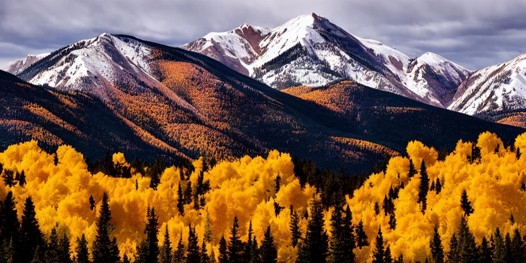 Image similar to colorado mountains in autumn