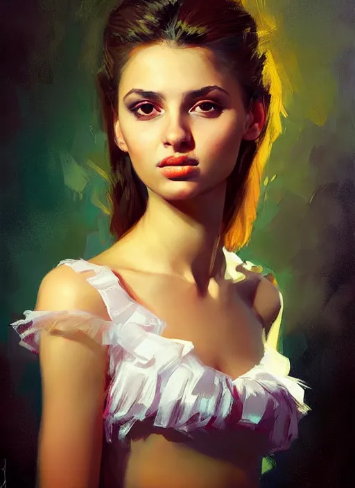 Prompt: portrait of a pretty young lady andrew atroshenko by filip hodas