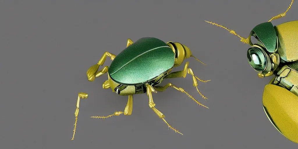 Image similar to lightning bug descendant 1 million in the future is a quadruped with big eyes. the bug wears a spacesuit, and explores the cosmos in a bug - shaped spaceship. science fiction blockbuster movie bugs save the planet or the bug from saturn, blade runner, rogue one