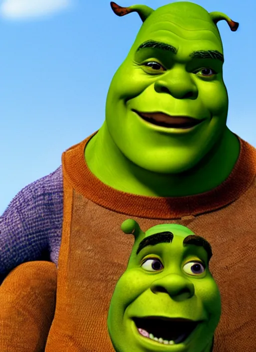 Image similar to Shrek funny face in gary's mod