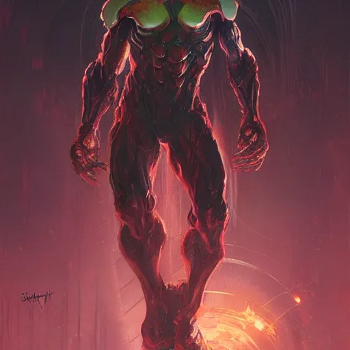 Image similar to doom, mutant, biopunk, painted by stanley lau, painted by greg rutkowski, painted by stanley, artgerm, masterpiece, digital art, trending on arts