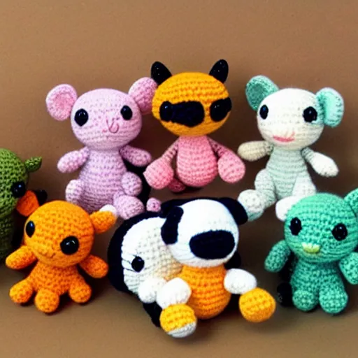 Image similar to cute animal Amigurumi