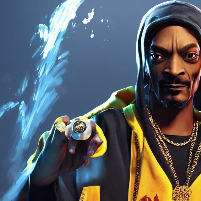 Image similar to snoop dogg in mortal kombat, character, videogame render, 4 k, artstation