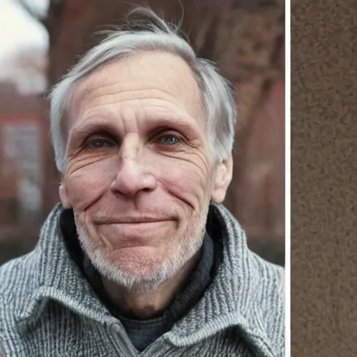 Image similar to A photograph of middle-aged Jerma985 in his fifties who looks like Jerma985 with greying brown hair and wearing a sweater in the 2010s, Jerma985, looks like Jerma985, taken in the late 2010s, taken on a 2010s Camera, realistic, hyperrealistic, very realistic, highly detailed, very detailed, extremely detailed, detailed, digital art, trending on artstation, headshot and bodyshot