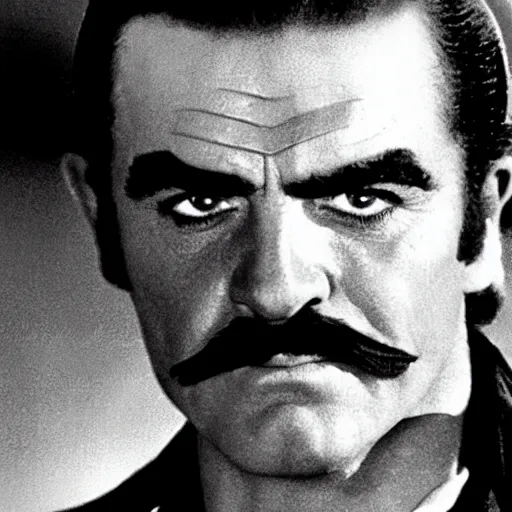 Prompt: Young Sean Connery as Zorro 4K detail