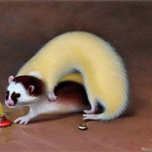 Image similar to Ferret Pogging, 4k, Realistic,